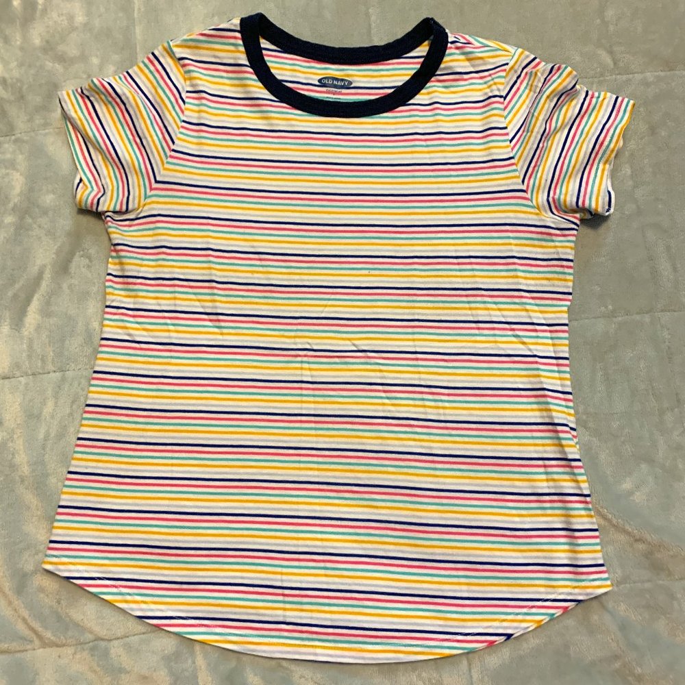 Small Colorful Striped Old Navy Tee